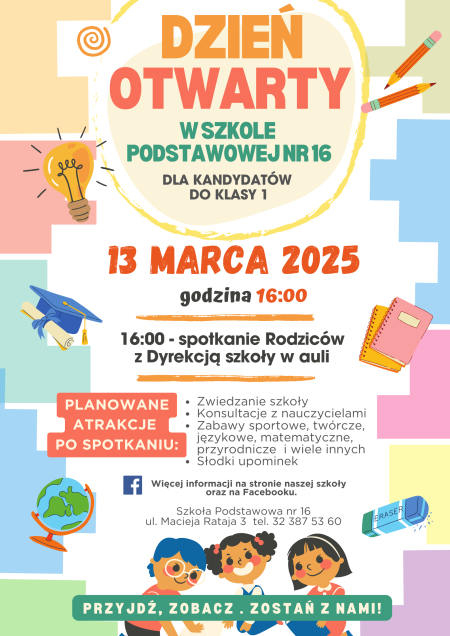 Dzień otwarty SP16 dla kandydatów klas 1