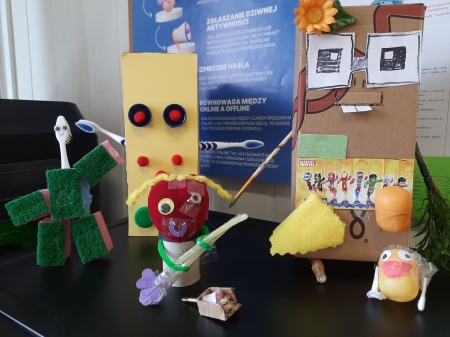 Szóstoklasiści tworzą ekologiczne roboty sprzątające i eko roboty!