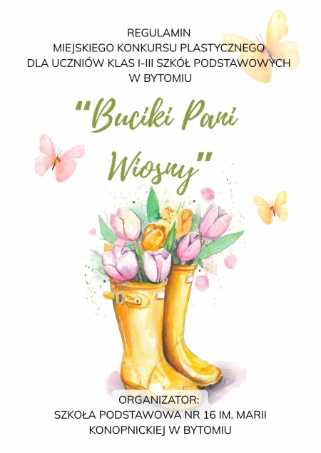 Wyniki konkursu plastycznego pt. „Buciki Pani Wiosny”