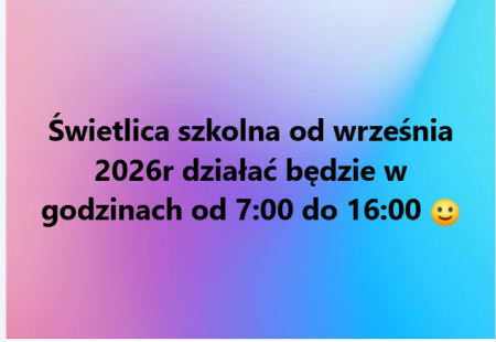 Świetlica szkolna