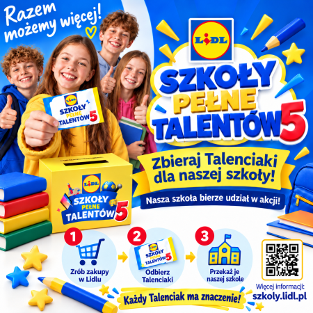 ZBIERAMY TALENCIAKI DLA NASZEJ SZKOŁY! 